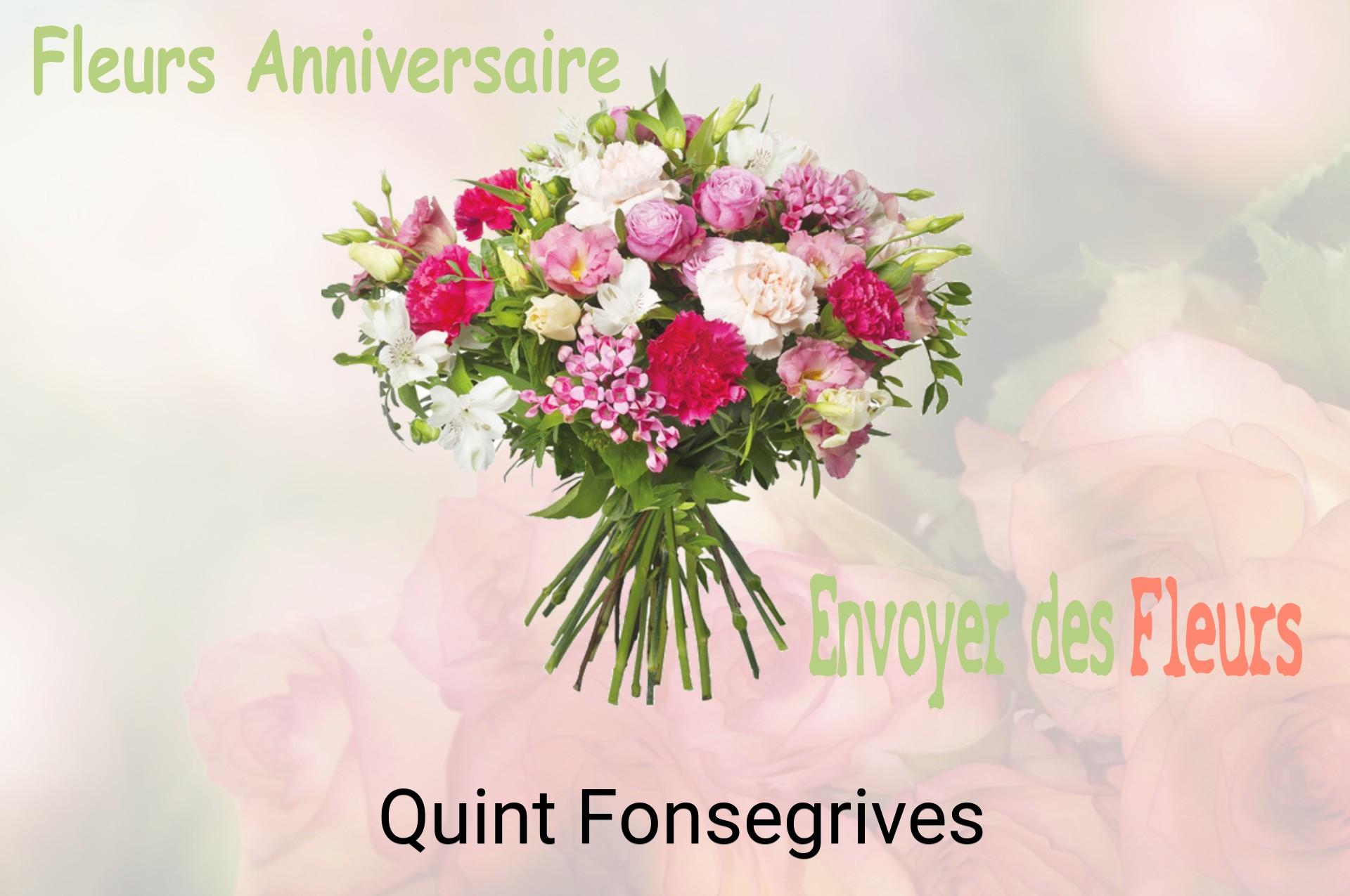 Bouquet de fleurs d’anniversaire livré à Quint-Fonsegrives