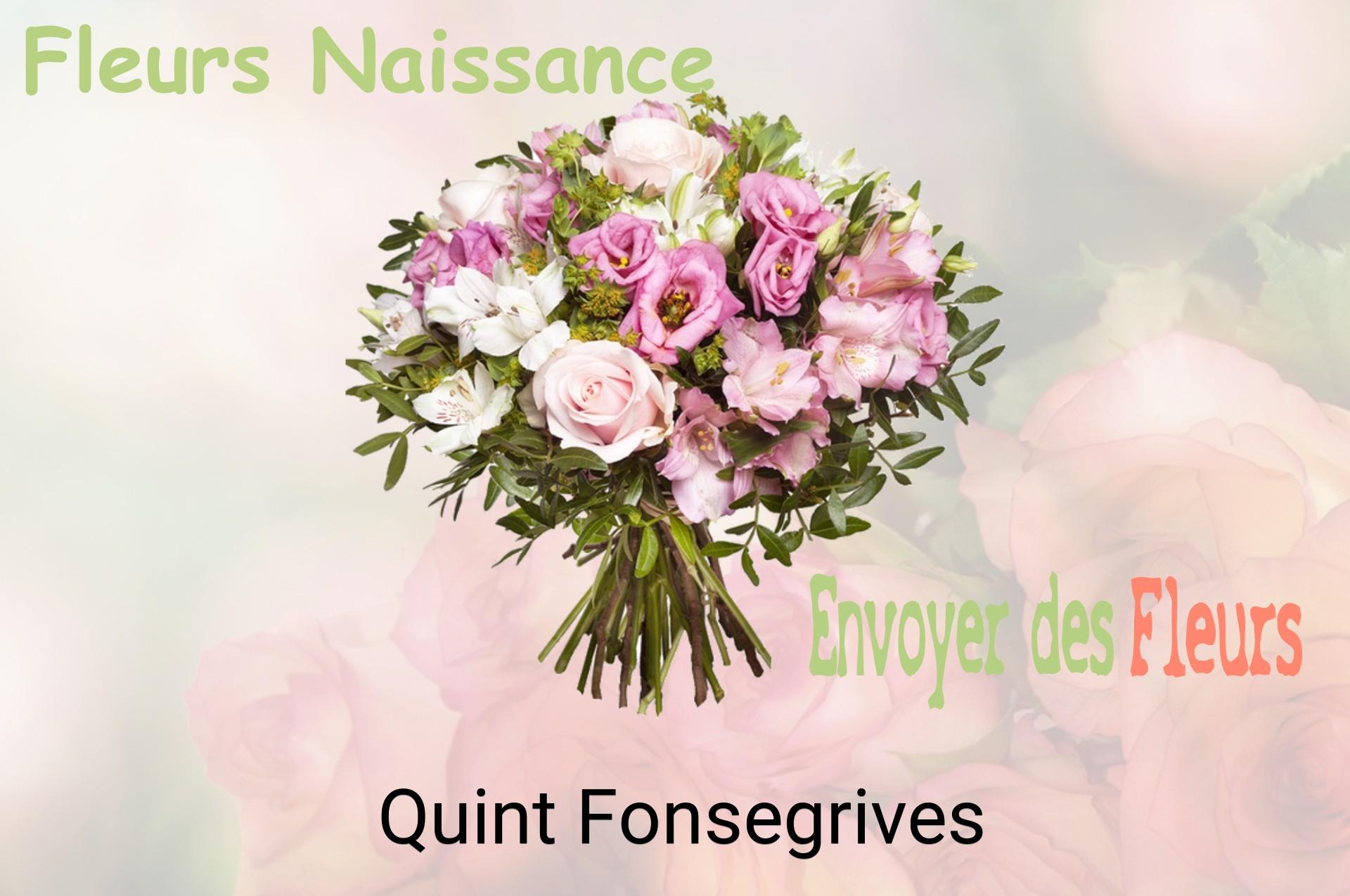 Bouquet de fleurs de naissance livré à Quint-Fonsegrives
